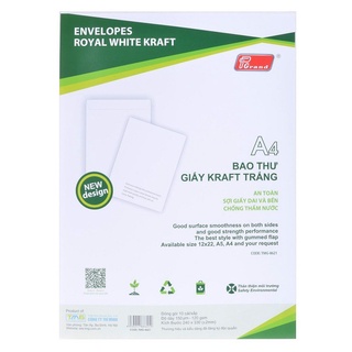 Phong bì trắng A4 Pgrand TMG-8621 (10 chiếc/tập)