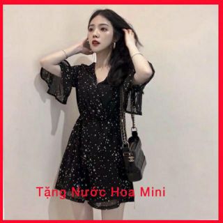 Jumpsuit Dáng Xòe In Hoạ Tiết Trẻ Trung