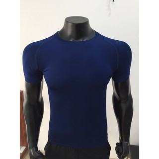 Áo Thể Thao Nam trơn thun lạnh tập gym cổ tròn ngắn tay vải thoáng mát co giãn chuẩn form nhiều màu