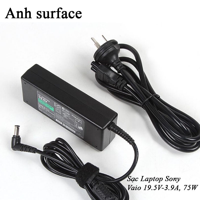 Sạc Laptop Sony Vaio 19.5V-3.9A, 75W chính hãng