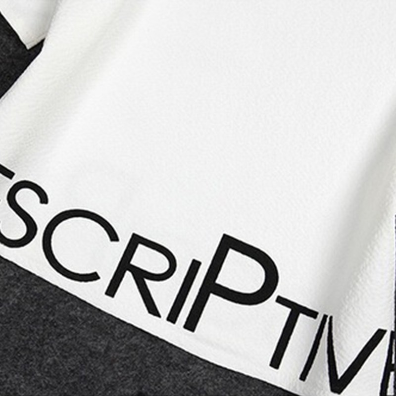 Áo thun lửng in chữ và quần dài kẻ sọc thời trang năng động cho nữ