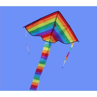 Diều hình tam giác màu cầu vồng kiểu dáng đẹp mắt dành cho bé