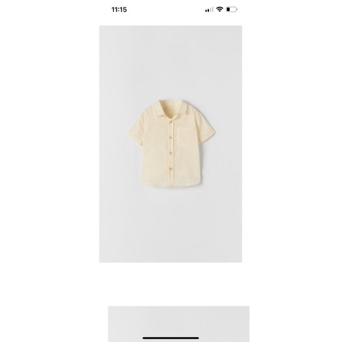 Sơ mi cộc tay Zara cho bé trai săn sale