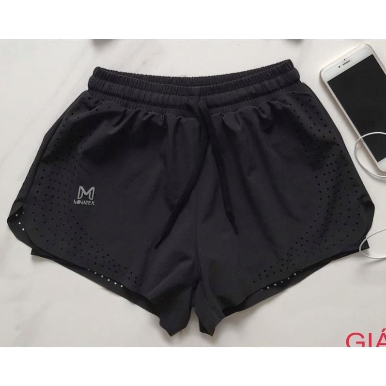 Quần đùi 2 lớp thể dục thể thao bơi lội thun mềm giãn tốt ✔️ . | BigBuy360 - bigbuy360.vn