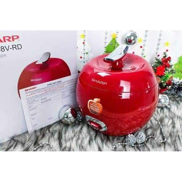 🍎🍎🍎 NỒI CƠM ĐIỆN SHARP KS-A08 MÀU ĐỎ - Hình quả táo độc đáo! 🍎🍎🍎