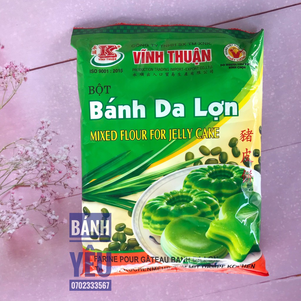 [Mã 77FMCGSALE1 giảm 10% đơn 250K] Bột bánh da lợn Vĩnh Thuận 400g - có thêm gói màu