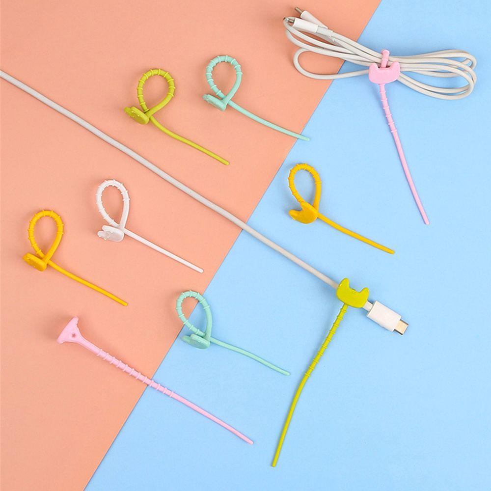 Bộ 16 Phụ Kiện Giữ Dây Cáp Bằng Silicon Tiện Dụng Và Bền