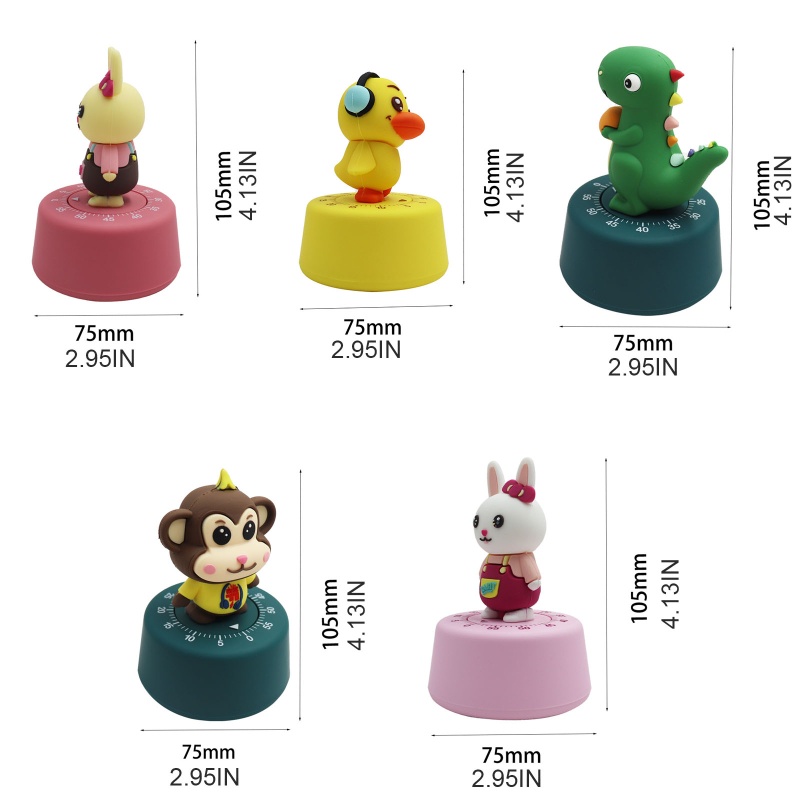 Đồng Hồ Hẹn Giờ Nấu Ăn Hình Động Vật Cho Bé