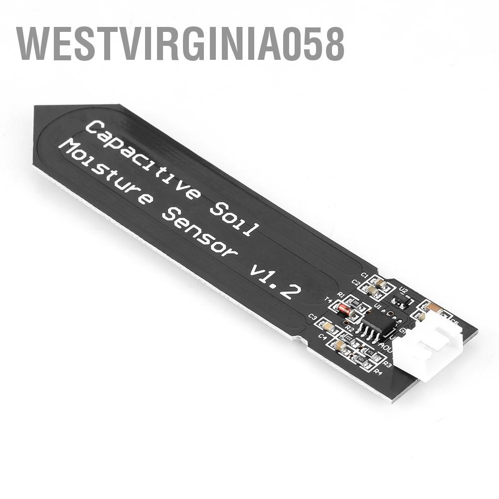 Westvirginia058 Capacitive Type Soil Moisture Sensor Corrosion Resistant Wide Voltage Work Module With Cable