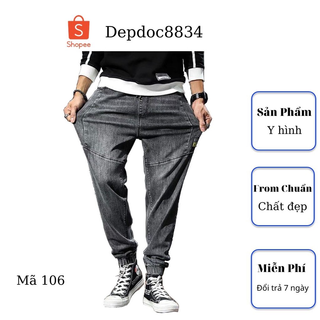 Quần jean nam cao cấp, chất liệu bò ( jean ) mềm mịn, from chuẩn, có nhiều mẫu đẹp mới đi kèm depdoc86