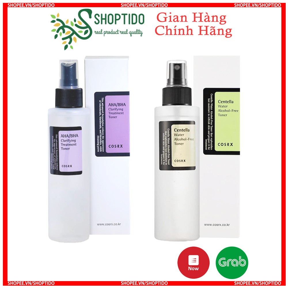 Nước Hoa Hồng COSRX Centella Water & AHA/BHA Clarifying 150ml chính hãng Hàn Quốc NPP Shoptido