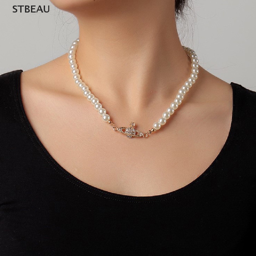 [Cxsteau] Vòng cổ Mặt Đá Saturn Cổ Điển Cho Nữ