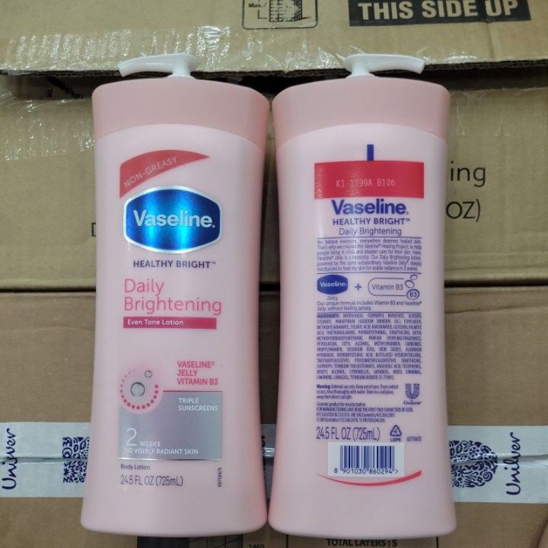 Sữa dưỡng thể Vaseline Healthy Bright 725ml