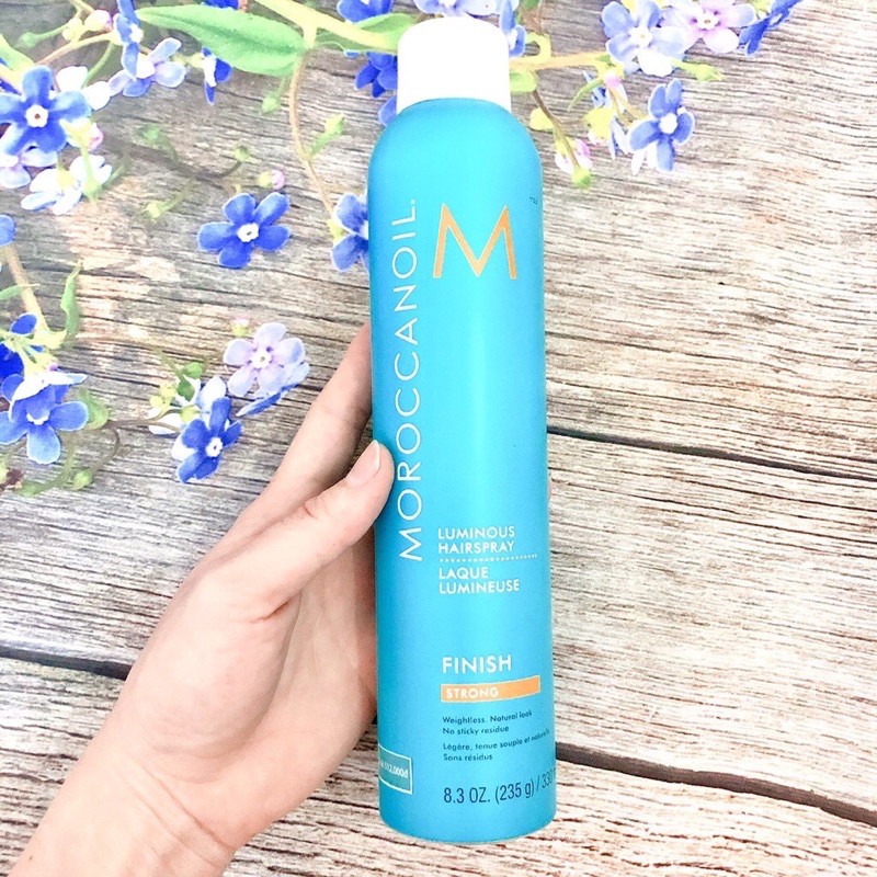 MOROCCANOIL FINISH STRONG Gôm Xịt Giữ Nếp Linh Hoạt Luminous Hair Spray 330ml