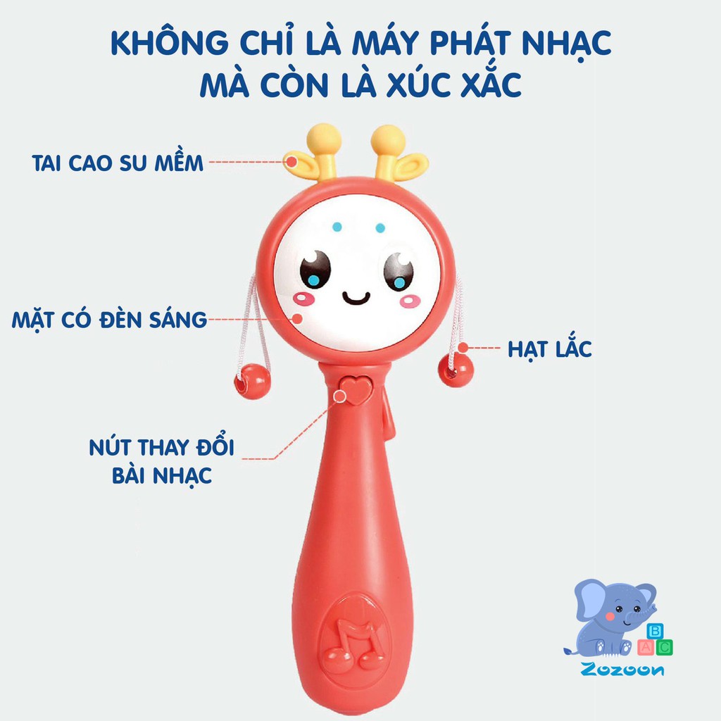 Bộ xúc xắc UMOO 5 chi tiết có nhạc cho bé