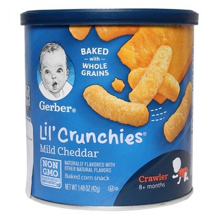 Bánh Ăn Dặm Gerber Lil'Crunchies Vị Phô mai- Hộp 42g