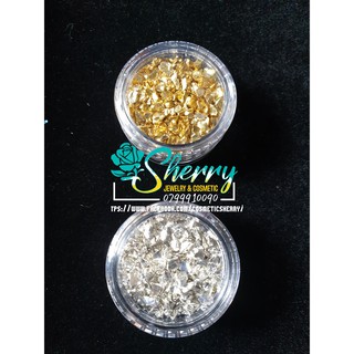 Kim loại vụn vàng bạc trang trí resin