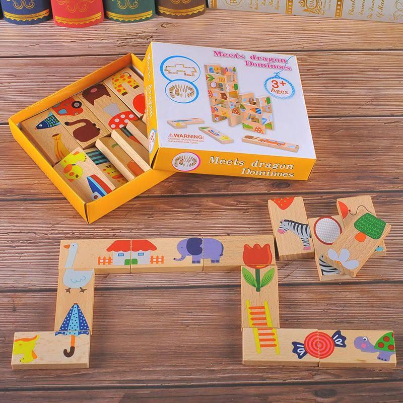 [xả kho giá sốc] Domino nối hình con vật [ 2bn shop đồ chơi thông minh]