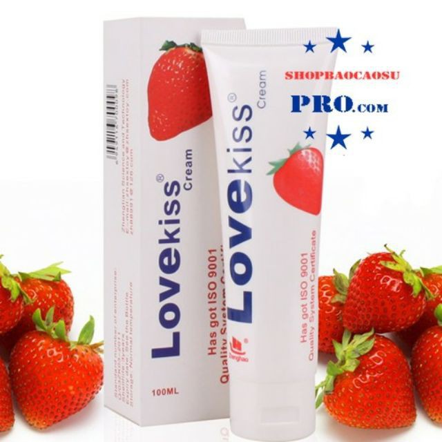 Gel bôi trơn cao cấp - Gel bôi trơn Love Kiss Hương Dâu Tây 100ml ( che tên khi giao )