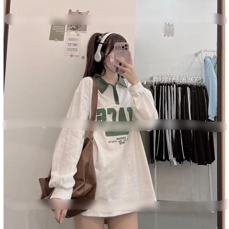 Áo polo nam nữ dài tay form rộng CAMA STORE M441