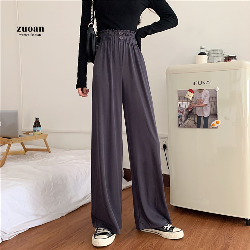 Quần ống rộng SUXI lưng cao thời trang cho nữ