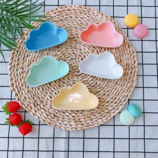 Bát ăn dặm gốm sứ hình đám mây cho bé