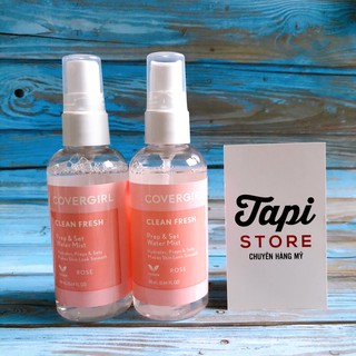 Xịt lót/giữ makeup Covergirl Clean Fresh Prep & Set Water Setting Spray