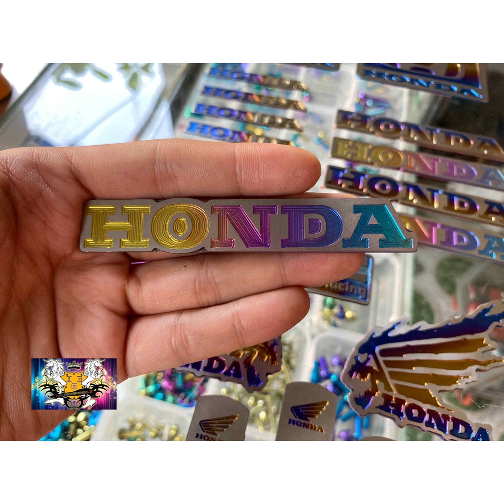 CẶP TEM LOGO TITAN CÁNH CHIM QUỶ HONDA