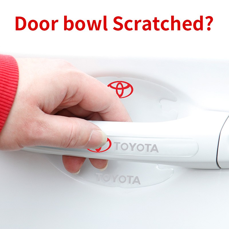 Miếng Dán Bảo Vệ Tay Nắm Cửa Trong Suốt Cao Cấp Cho Ô Tô toyota Yaris Vios Altis Camry Avanza
