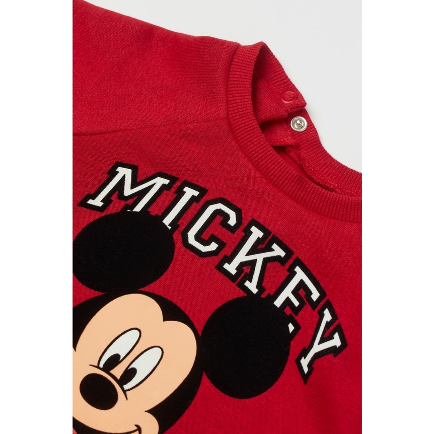 Áo nỉ bé trai Mickey đỏ, HM UK săn SALE