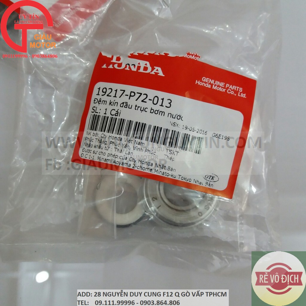 PHỐT BƠM NƯỚC CHO XE WINNER CHÍNH HÃNG HONDA