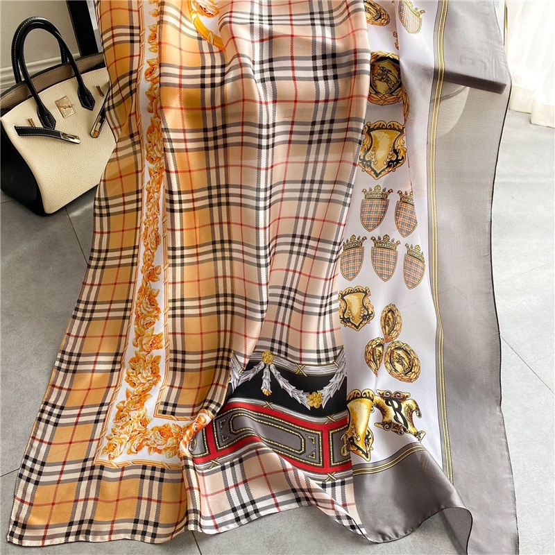 Khăn choàng cổ lụa cao cấp size 90x180cm che nắng