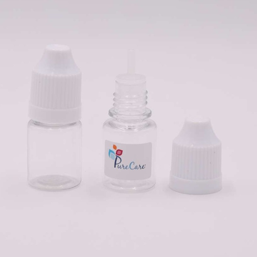 [HÀNG SẴN] Chai nhựa 5ml 10ml chiết mực xăm tinh dầu keo, nắp nhọn, màu trắng/đen