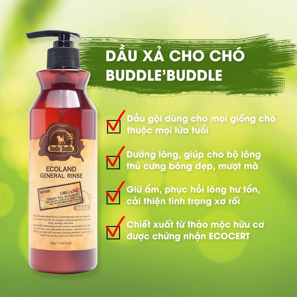 Dầu xả dành cho chó Budle'Budle 500ml