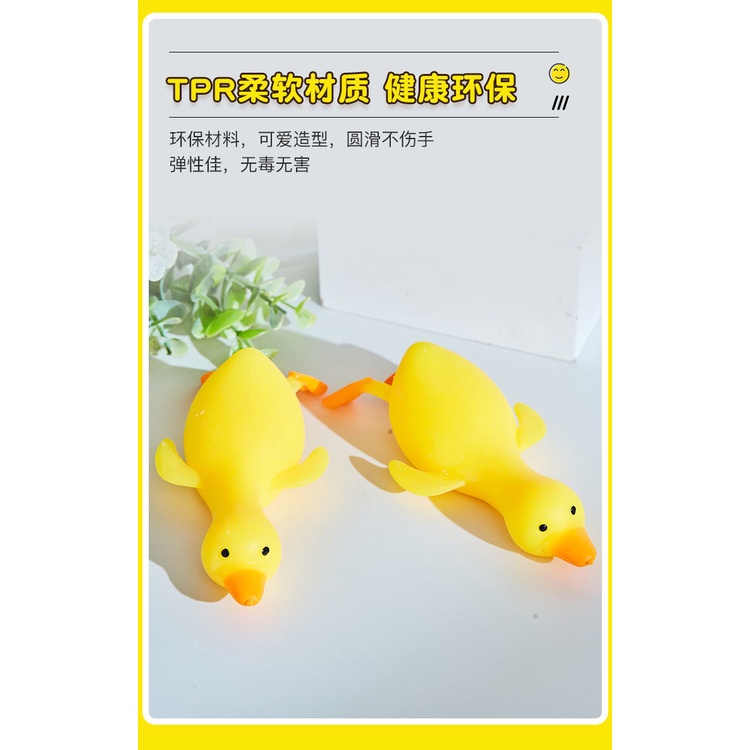 Đồ Chơi Bóp Nén Giảm Căng Thẳng Hình Chú Vịt Vàng Dễ Thương