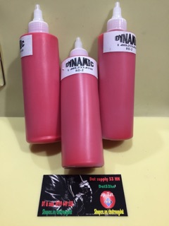Mực tập xăm Dynamic mầu đỏ hàng bình dân.