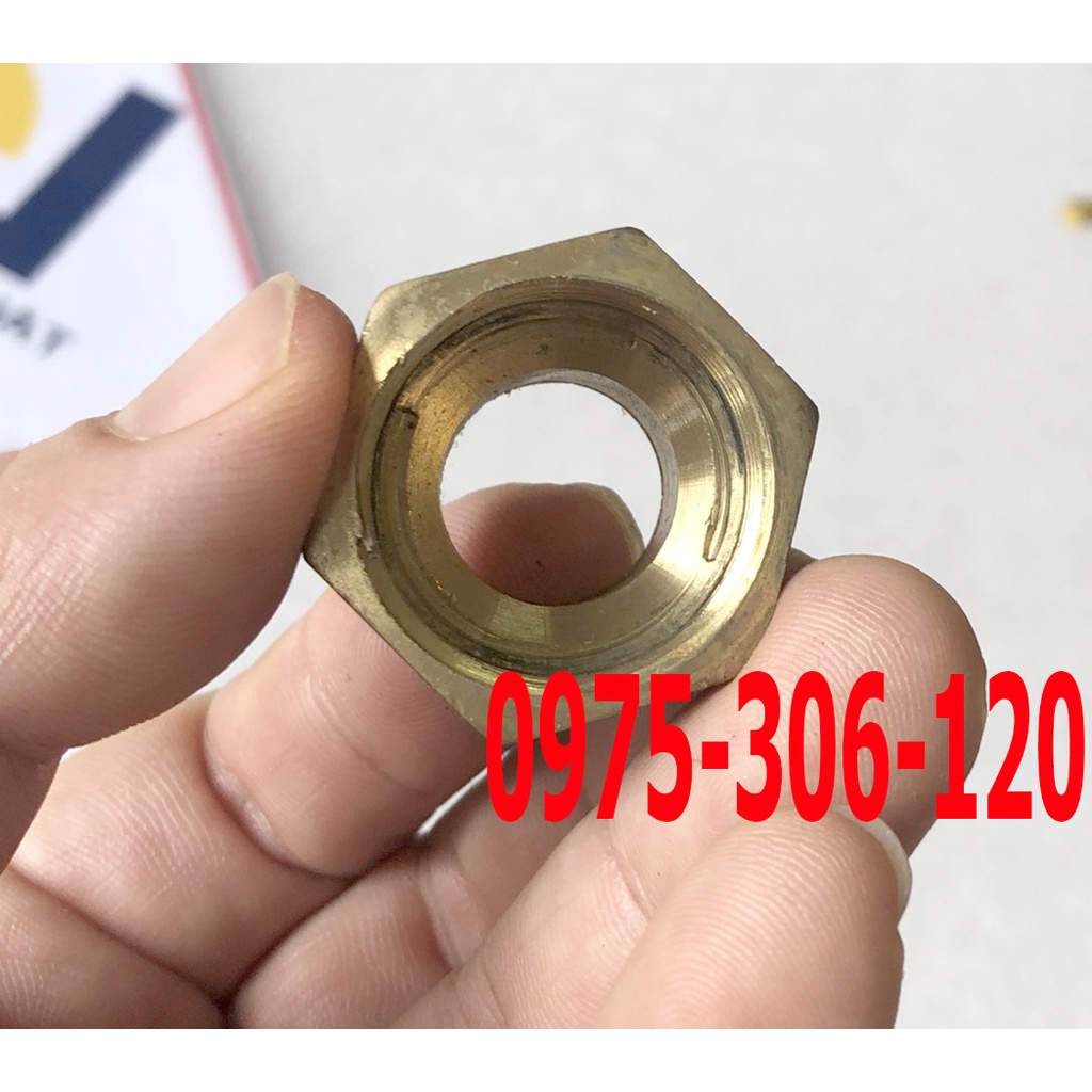 Ron nối 2 đầu, ron trong 21mm ron ngoài 27mm chất liệu đồng thau chuẩn tốt