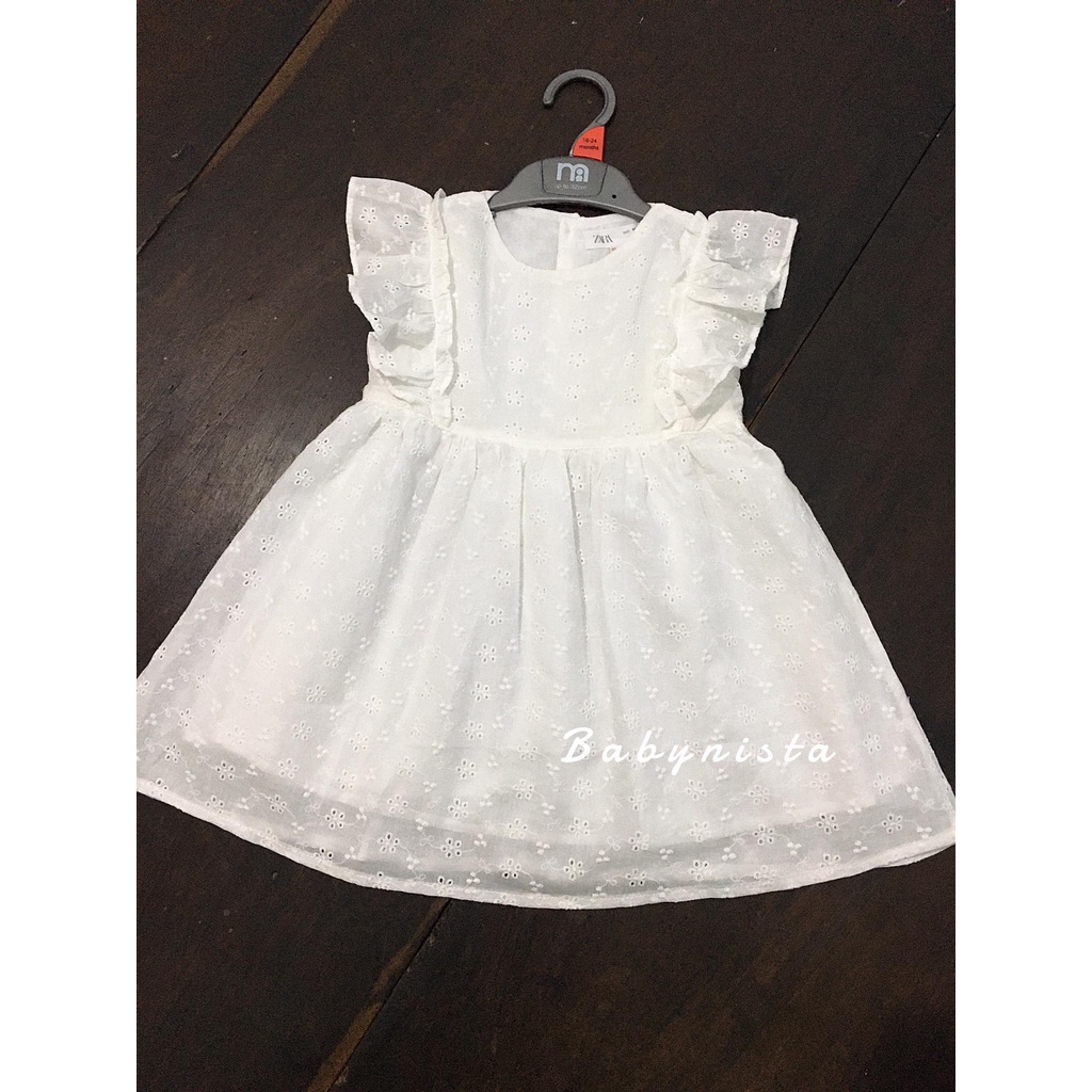 (SIZE 18/24M-7/8Y) ĐẦM ZARA ĐỤC LỖ