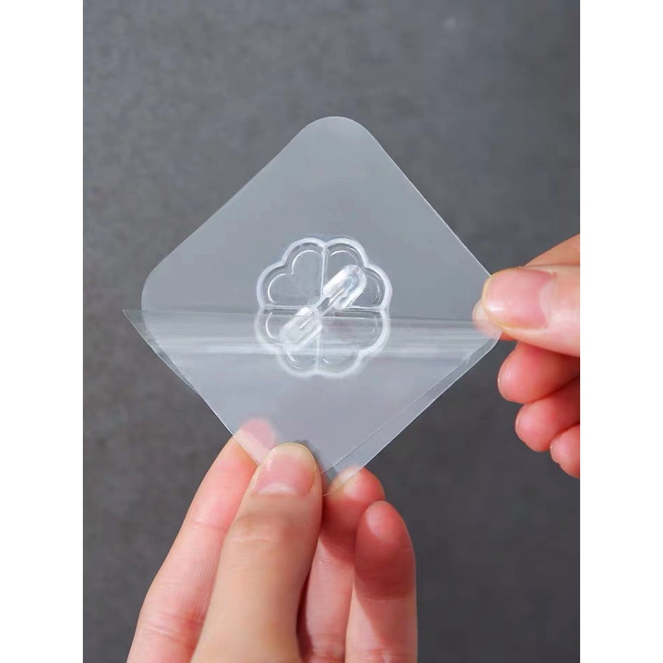 Móc Dán Tường Siêu Dính Chịu Lực 10 Kg Trong Suốt Jussy official