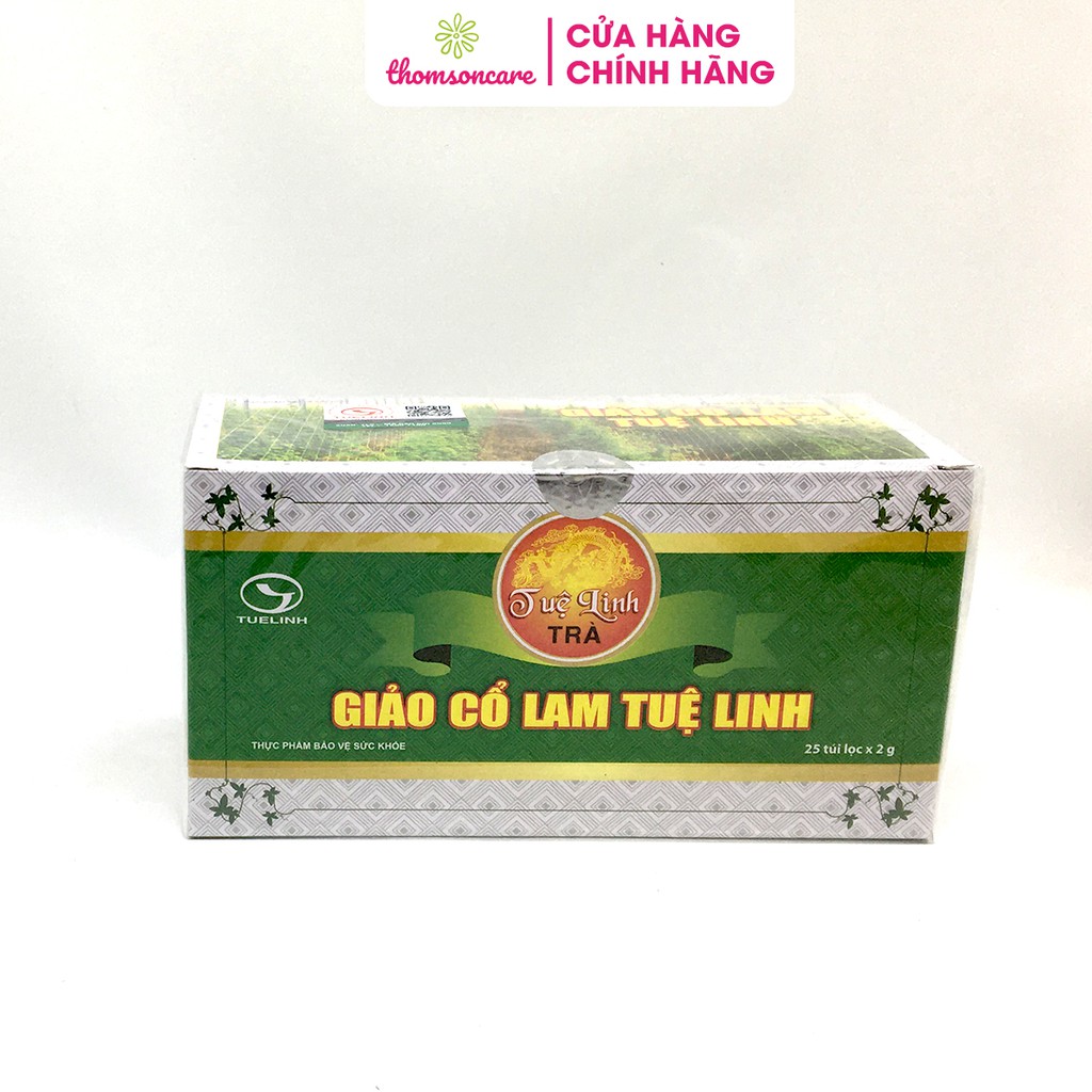 Trà giảo cổ lam Tuệ Linh - 25 túi hỗ trợ Hạ mỡ máu, giảm đường huyết