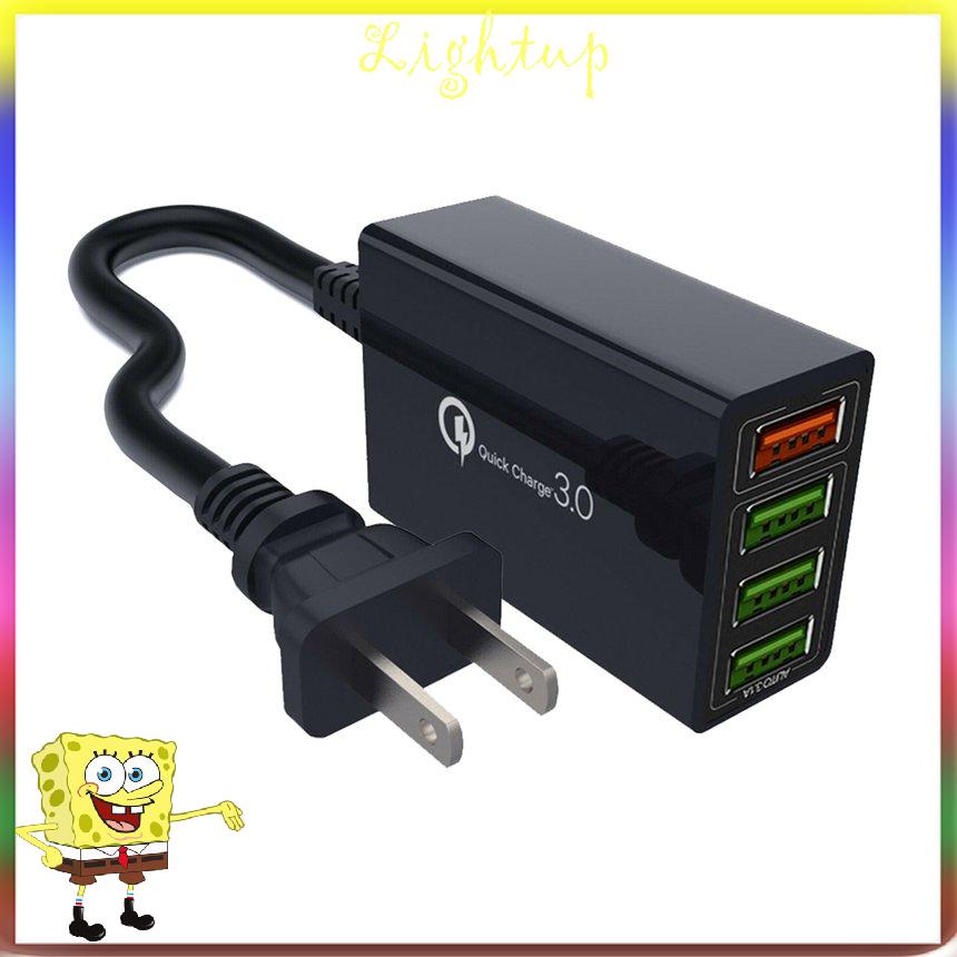 Bộ sạc nhanh QC 3.0 4 cổng USB nhiều cổng tiện dụng