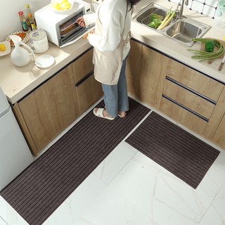 Thảm bếp vải polyester đế cao su thấm nước chống trơn trượt đa kích thước