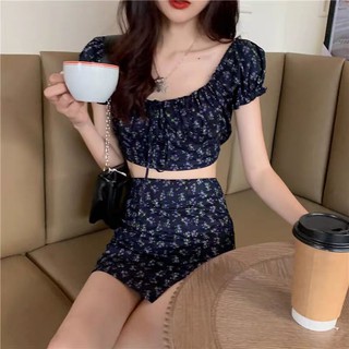 Set váy hoa nhí Hàn Quốc chic style