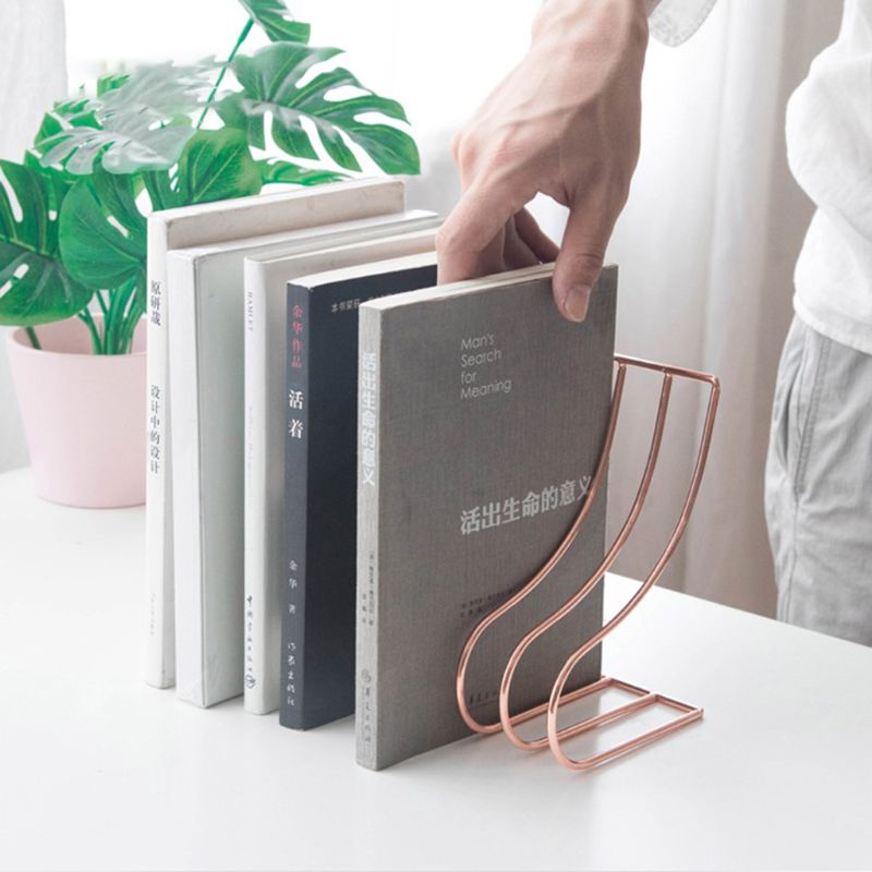Giá Đỡ Sách/Tài Liệu 10 Ngăn Bằng Sắt Phong Cách Bắc Âu