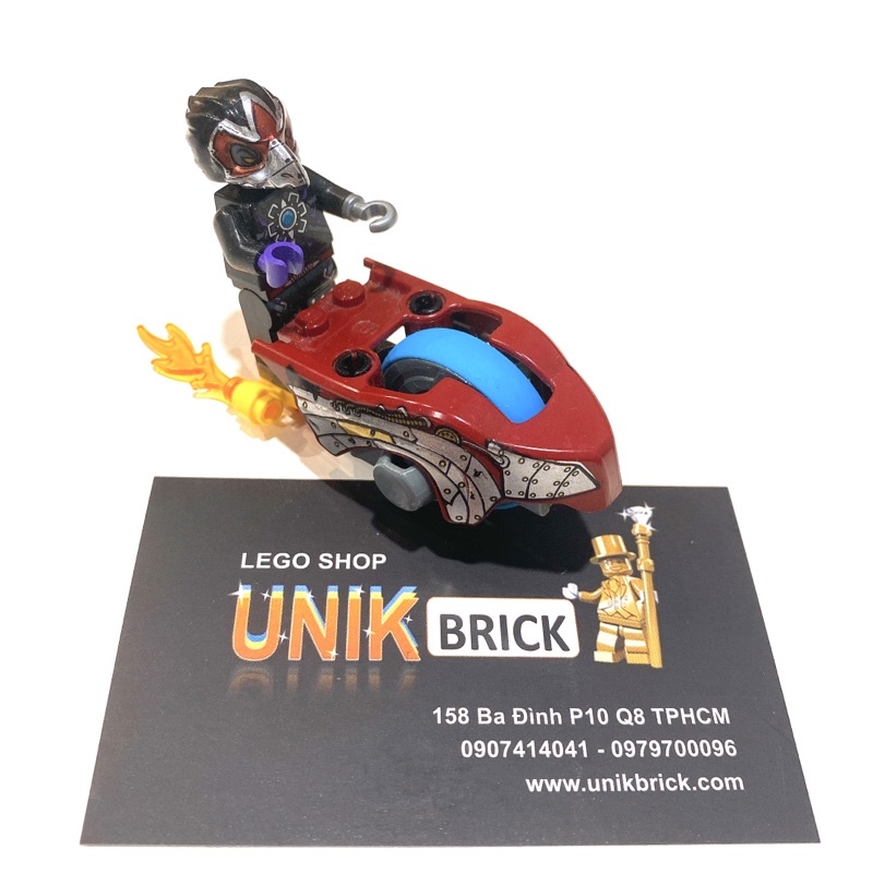 Lego UNIK BRICK Chima Razar Quạ đen lái xe chính hãng (như hình).