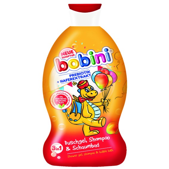 DẦU GỘI VÀ TẮM DƯỠNG THỂ 660ML BOBINI 3&1 DÀNH CHO TRẺ EM TRÊN 1 TUỔI MÙI QUẢ XOÀI