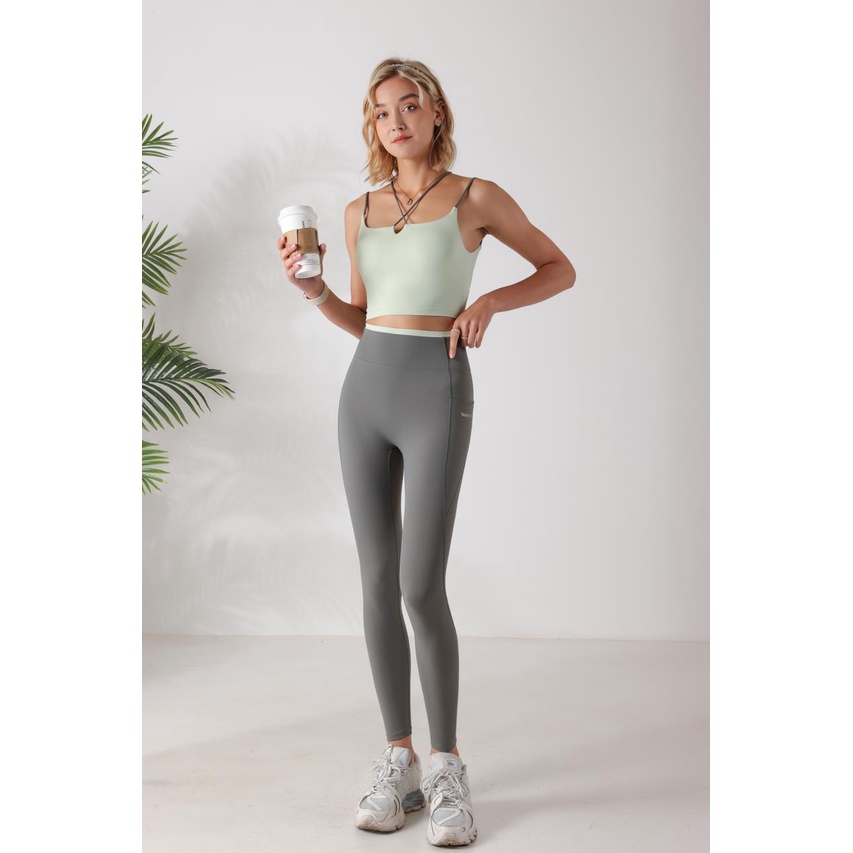 Set 2 Quần Legging Thể Thao Lưng Cao 2 Màu