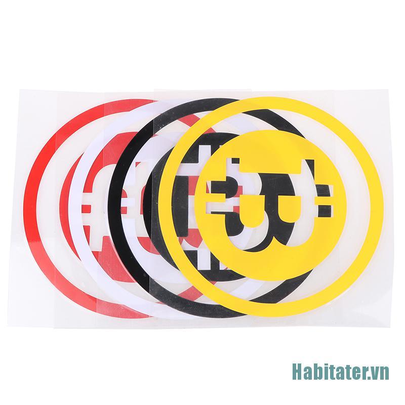 【Habitater】Bitcoin Car Sticker Cryptocurrency Blockchain Sticker Vinyl Car Window Decal