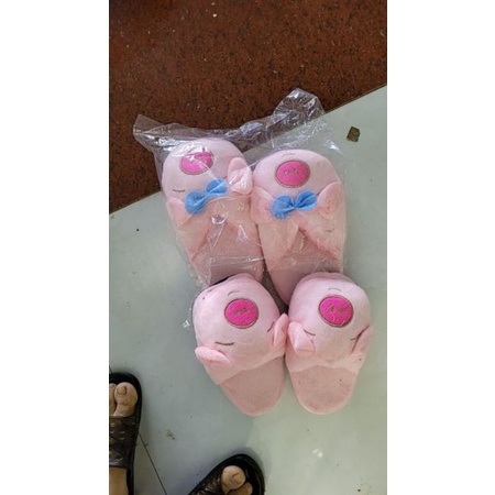 Dép lông mang trong nhà.