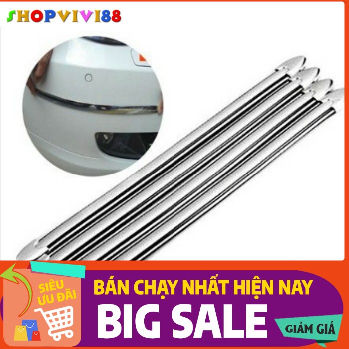 Bộ 4 Thanh Dán Chống Trầy Xước 4 Góc Xe